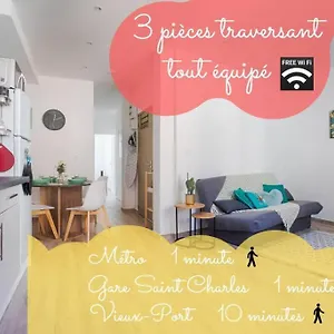  Appartement Joli T3 Avec Balcon - Gare St-charles A 50 M